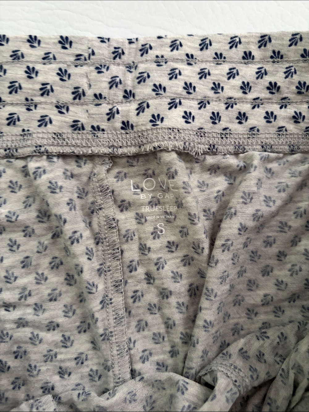 Gap Love By Gap Pajama Set Grey Blue size Small NWT - Picture 14 of 16